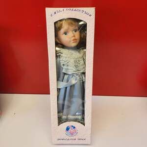 J. Misa Collection Vintage Porcelain Doll in Blue Dress